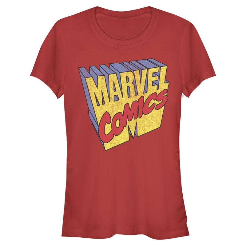 Junior's Marvel 3D LOGO T-Shirt
