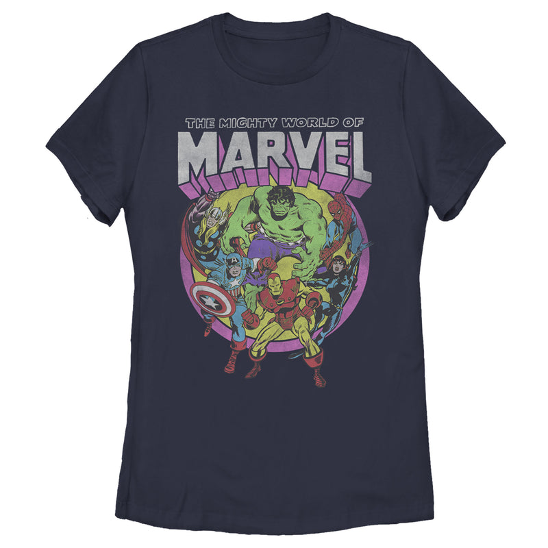 Women's Marvel Neon Group T-Shirt