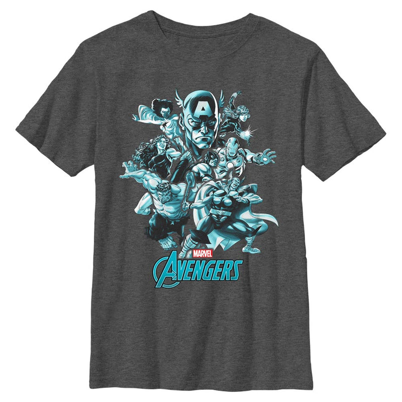 Boy's Marvel Avengers Classic Avengers Groupshot T-Shirt