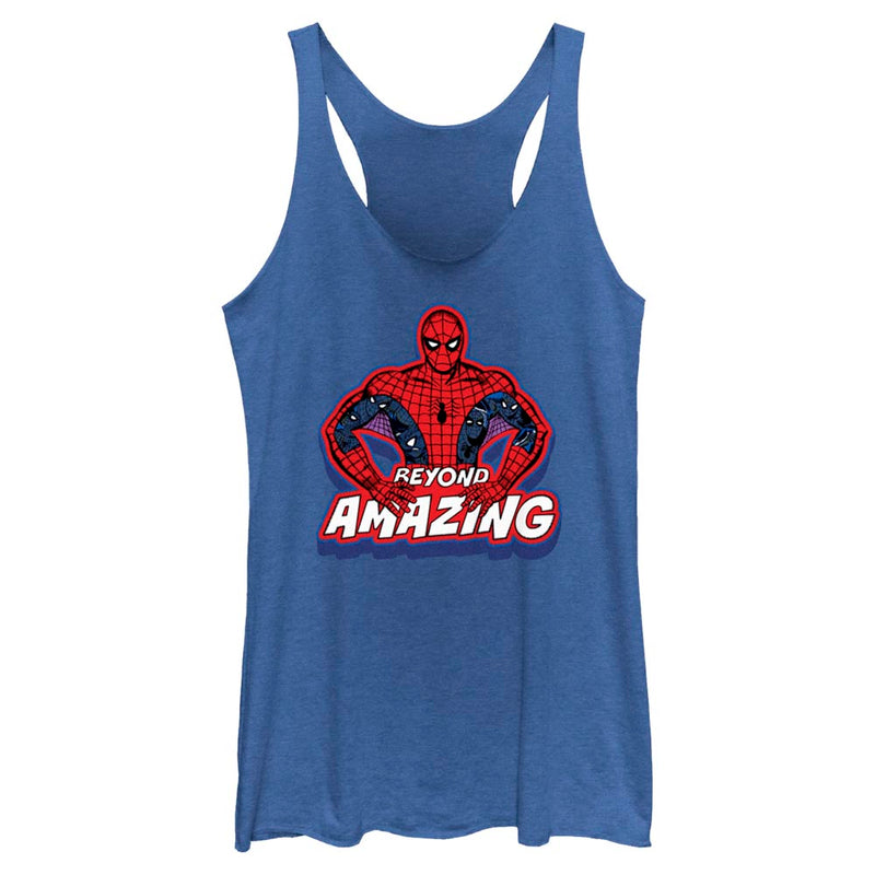 Junior's Marvel Spider-Man Beyond Amazing SPIDEY POSE BEYOND Tank Top