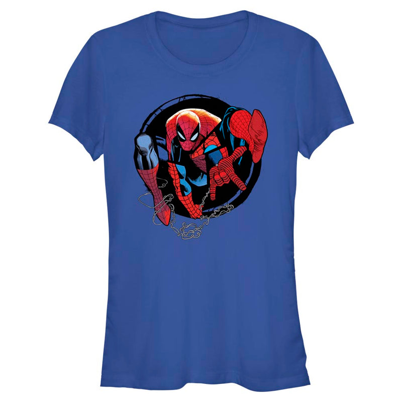 Junior's Marvel Spider-Man Beyond Amazing SPIDEY CIRCLE FORWARD T-Shirt
