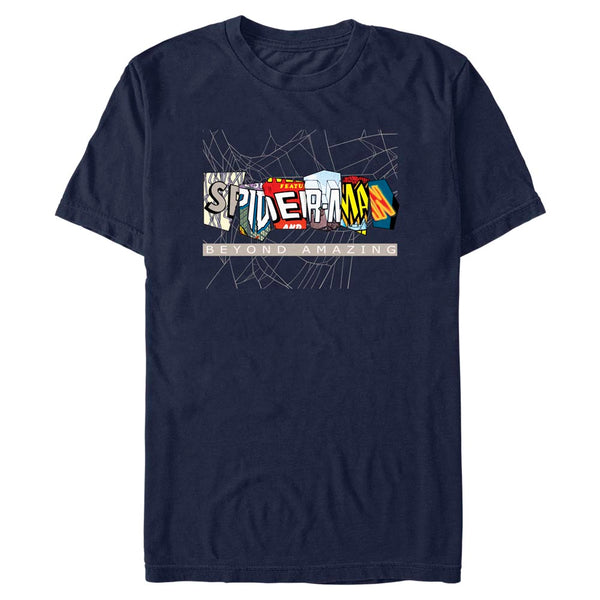 Men's Marvel Spider-Man Beyond Amazing COMIC CLIPPINGS BEYOND T-Shirt