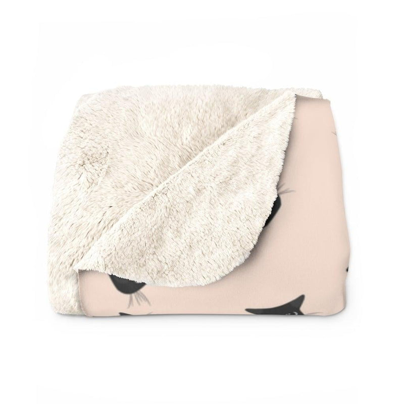 Cat Sherpa Fleece Blanket - Geek Store