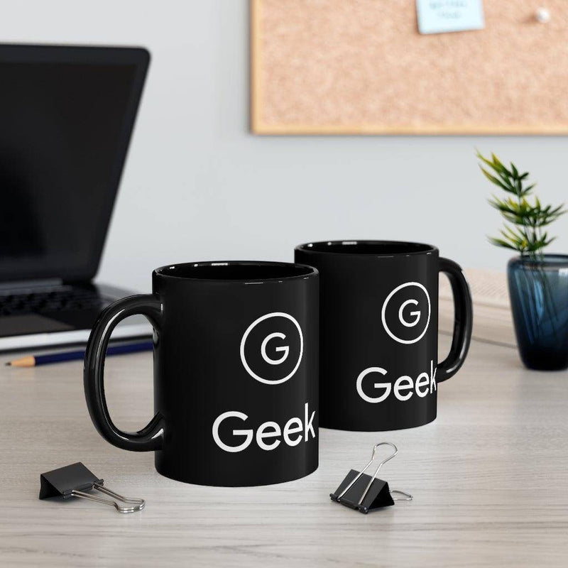 Geek 11oz Black Mug - Geek Store