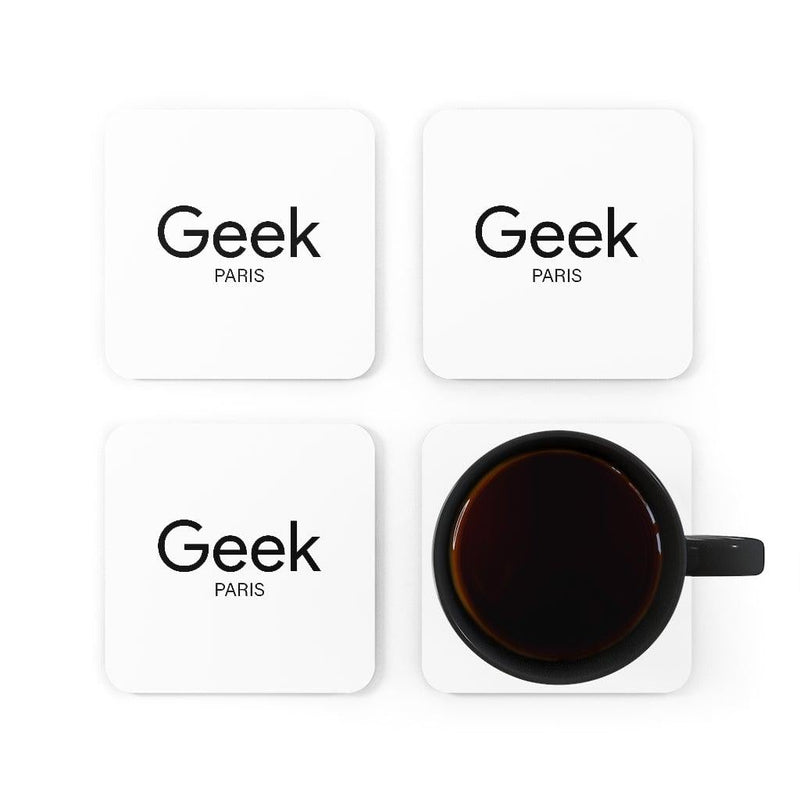 Geek Paris Corkwood Coaster Set - Geek Store