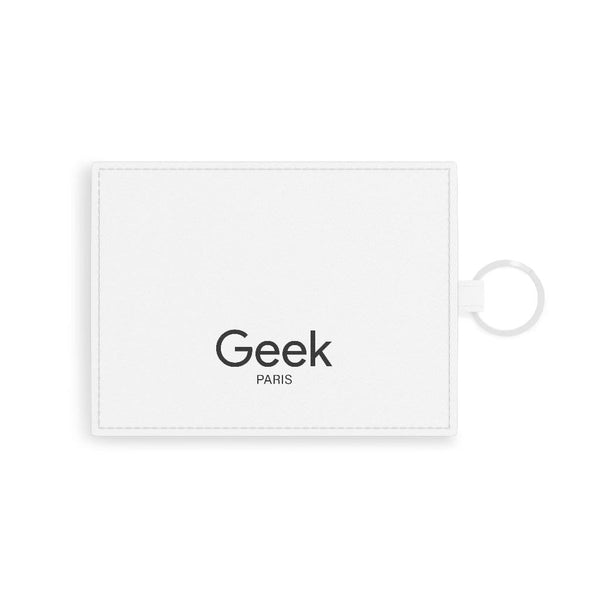 Geek Saffiano Leather Card Holder - Geek Store