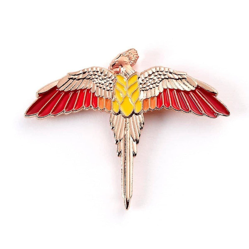 Harry Potter Rose Gold Plated Fawkes Pin Badge - Geek Store