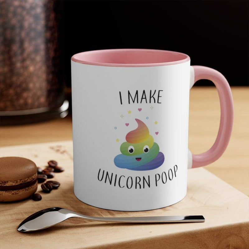 I Make Unicorn POOP 11oz Accent Mug - Geek Store