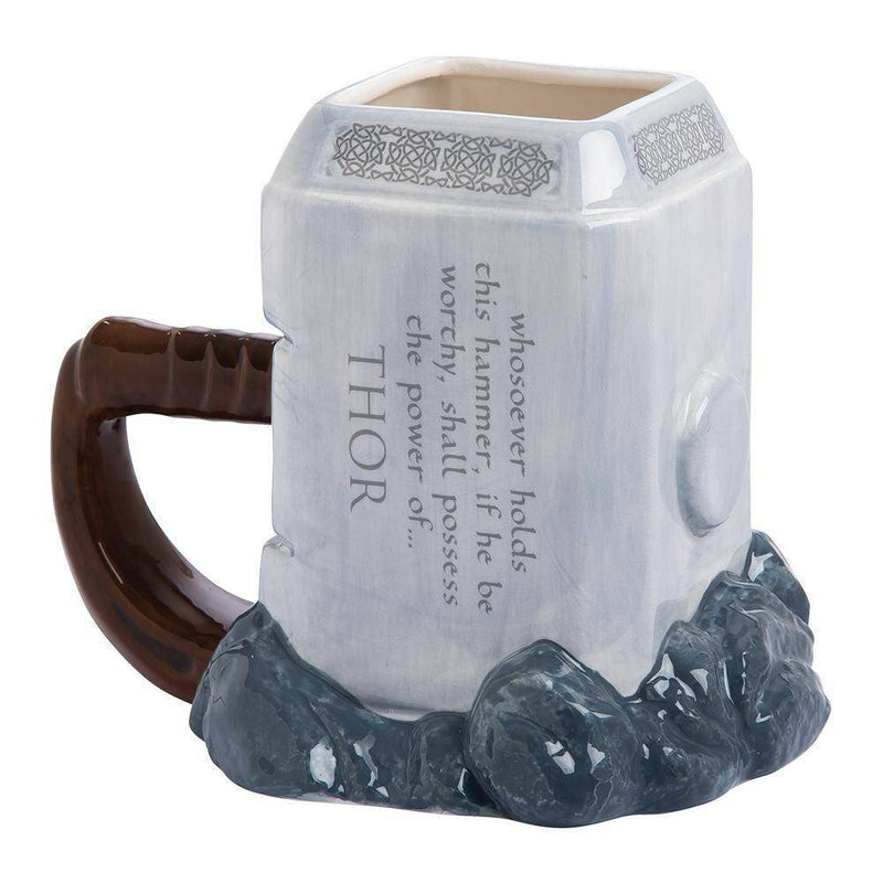 Marvel Thor Mjolnir Premium 20 oz. Sculpted Ceramic Mug - Geek Store