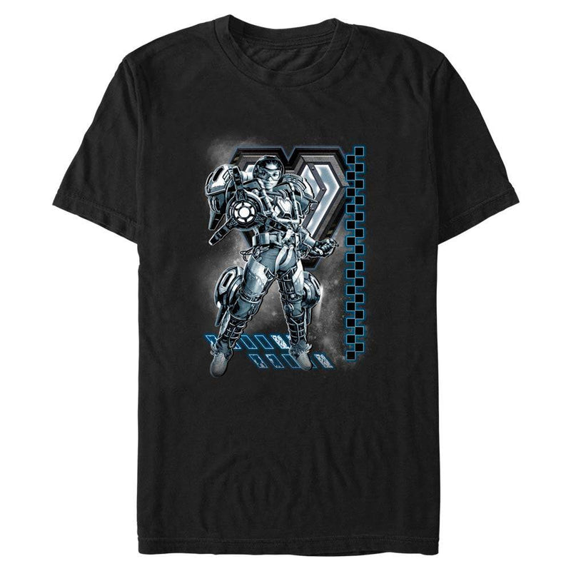 Men's Marvel Black Panther Wakanda Forever Iron Heart Hero Shot T-Shirt - Geek Store