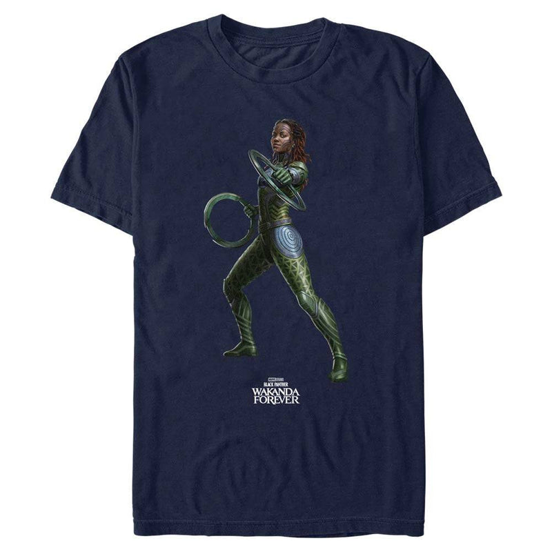 Men's Marvel Black Panther Wakanda Forever Nakia Blank T-Shirt - Geek Store