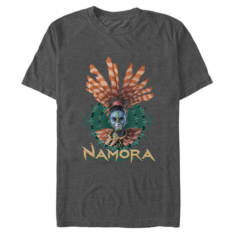 Men's Marvel Black Panther Wakanda Forever Namora Fin Crown T-Shirt - Geek Store