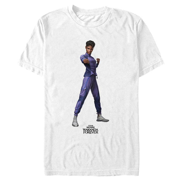 Men's Marvel Black Panther Wakanda Forever Shuri Blank T-Shirt - Geek Store