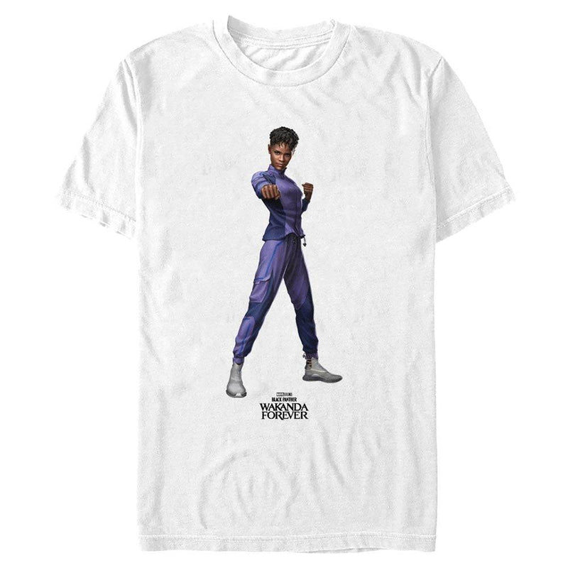 Men's Marvel Black Panther Wakanda Forever Shuri Blank T-Shirt - Geek Store