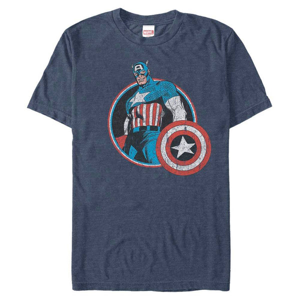 Men's Marvel Captain Retro T-Shirt - Geek Store