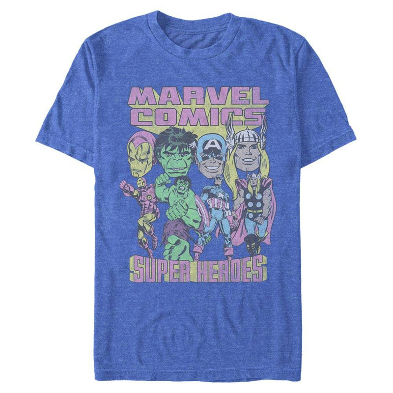 Men's Marvel Comics Comic Heroes T-Shirt - Geek Store
