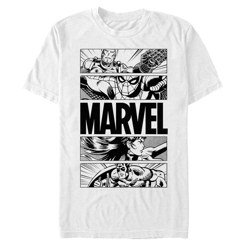 Men's Marvel Graphic Panels T-Shirt - Geek Store