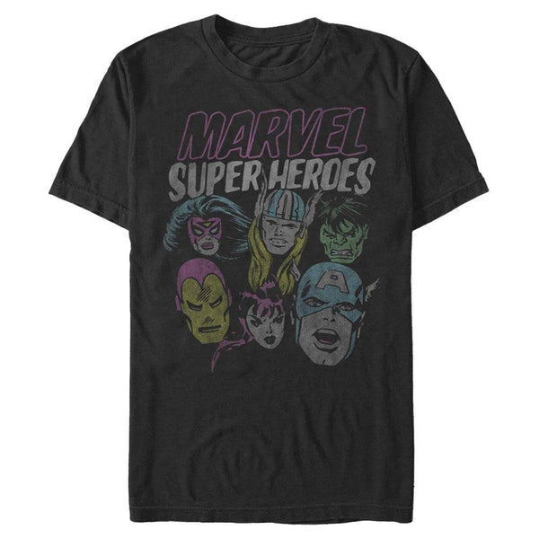 Men's Marvel Grunge Heroes T-Shirt - Geek Store