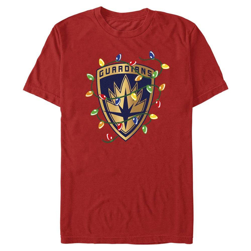 Men's Marvel Guardians of the Galaxy Holiday Guardian Badge T-Shirt - Geek Store