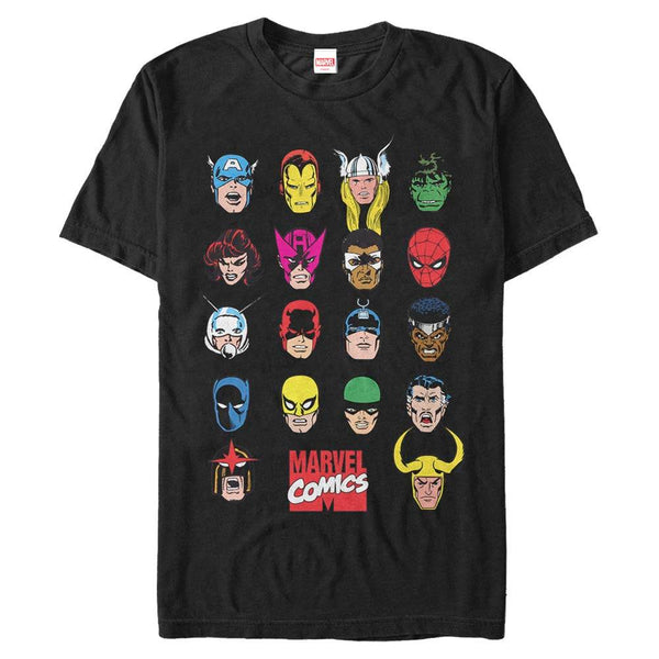 Men's Marvel Heads T-Shirt - Geek Store