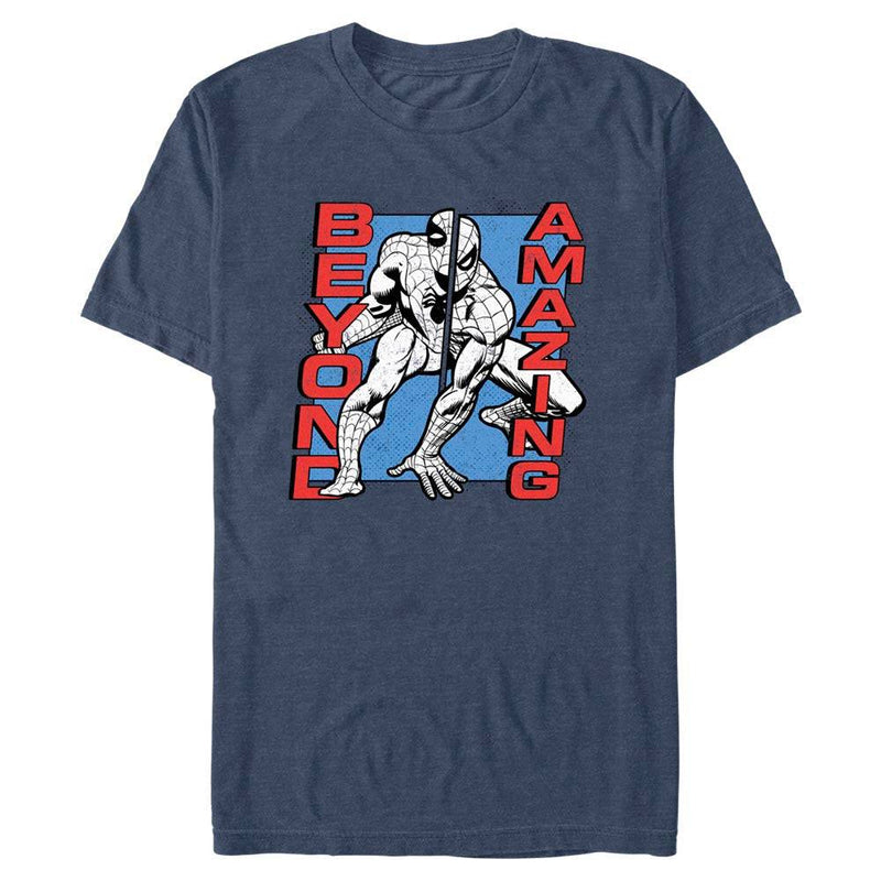 Men's Marvel Spider-Man Beyond Amazing BEYOND AMAZING PANEL T-Shirt - Geek Store