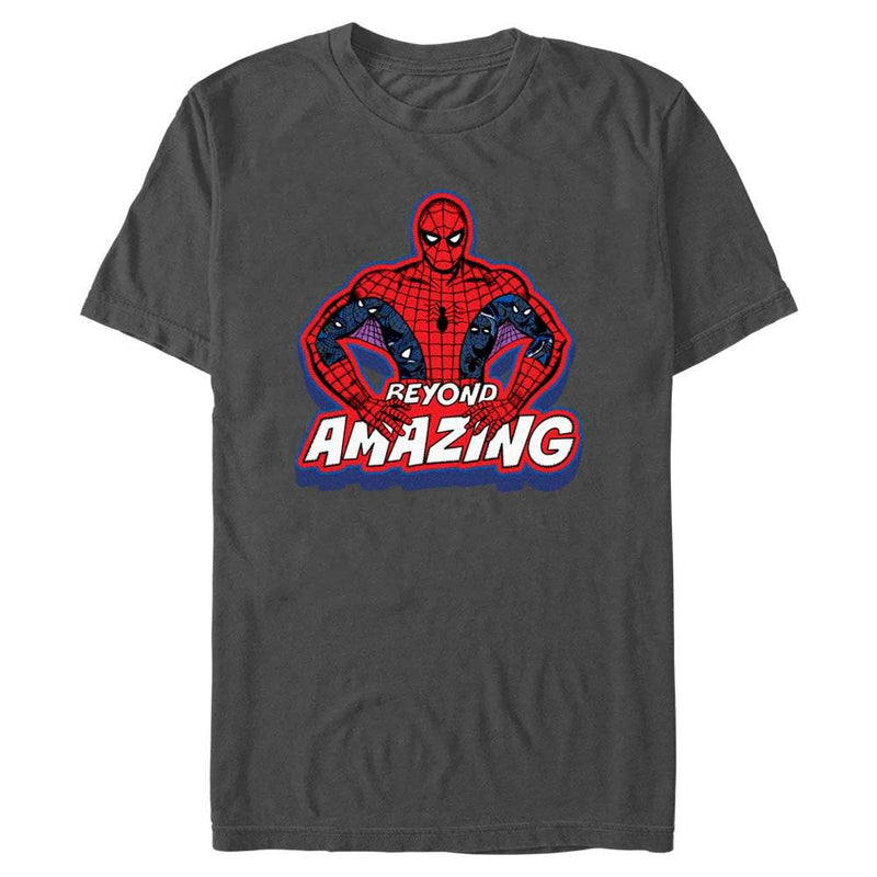 Men's Marvel Spider-Man Beyond Amazing SPIDEY POSE BEYOND T-Shirt - Geek Store