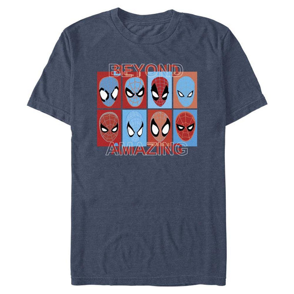 Men's Marvel Spider-Man Beyond Amazing SPIDEY SQUARES BEYOND T-Shirt - Geek Store
