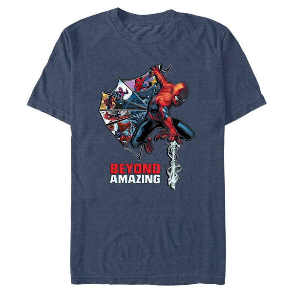 Men's Marvel Spider-Man Beyond Amazing WEB COMIC HALF T-Shirt - Geek Store