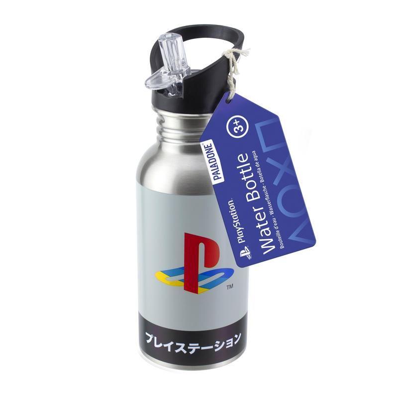 Playstation Heritage Metal Water Bottle with Straw - Geek Store
