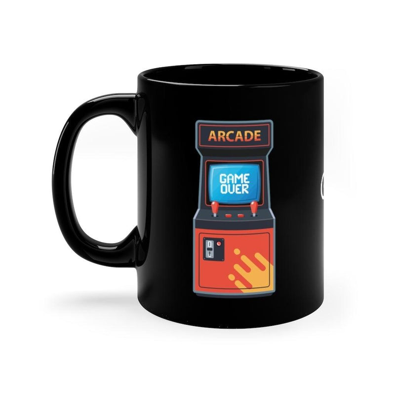 Retro Arcade 11oz Black Mug - Geek Store