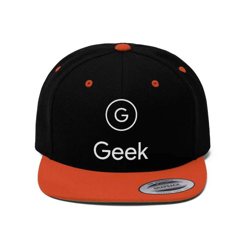 Unisex Flat Bill Geek Snapback - Geek Store