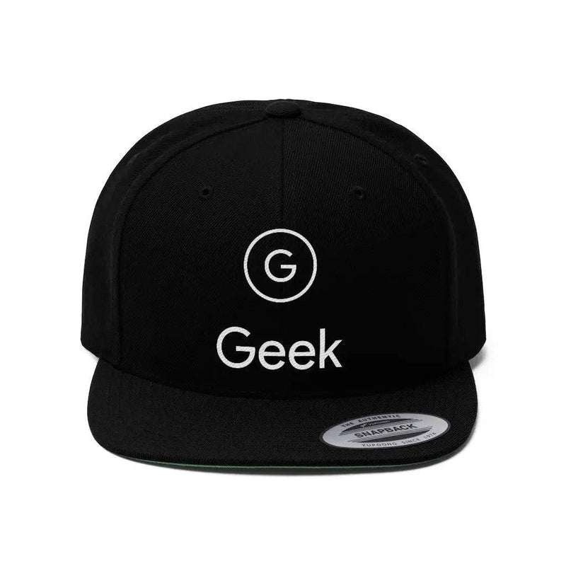 Unisex Flat Bill Geek Snapback - Geek Store